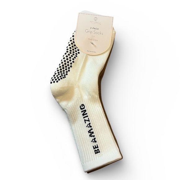 Balance Collection Accessories - 🆕 Balance Collection BE AMAZING Grip Socks 2 Pack